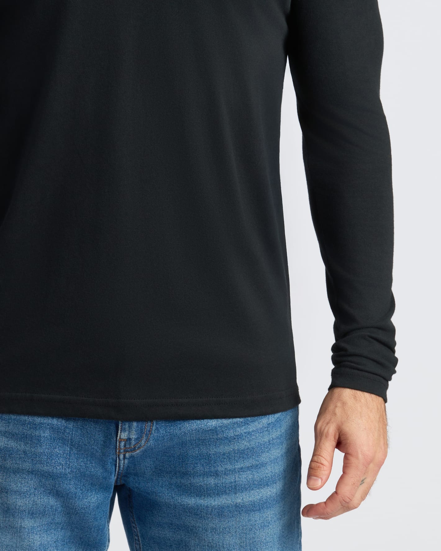 Black Classic Long Sleeve Crew Neck 10-Pack