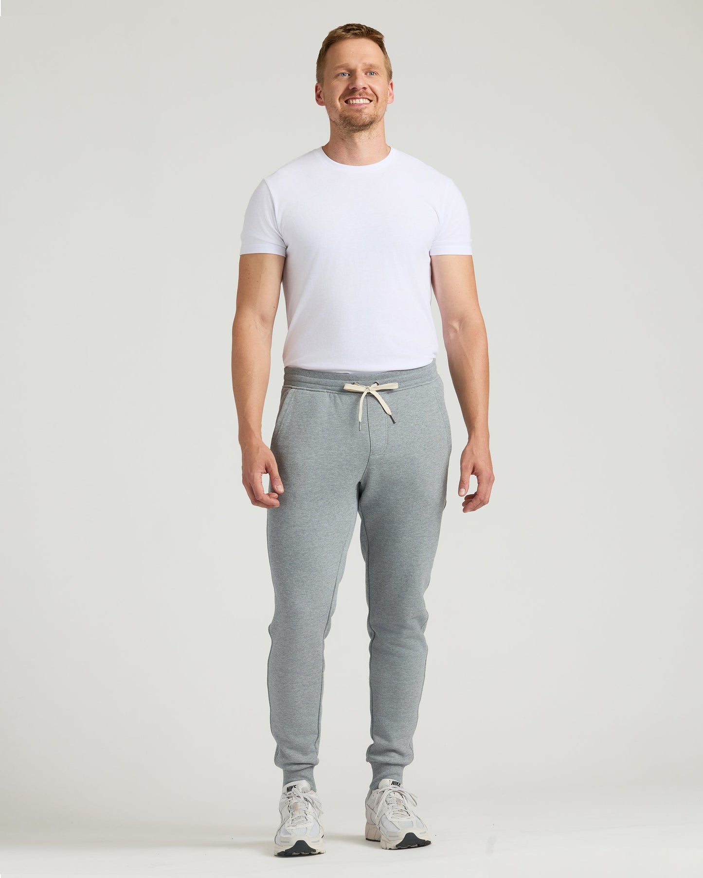 Medium Heather Gray Tall Fleece French Terry Joggers