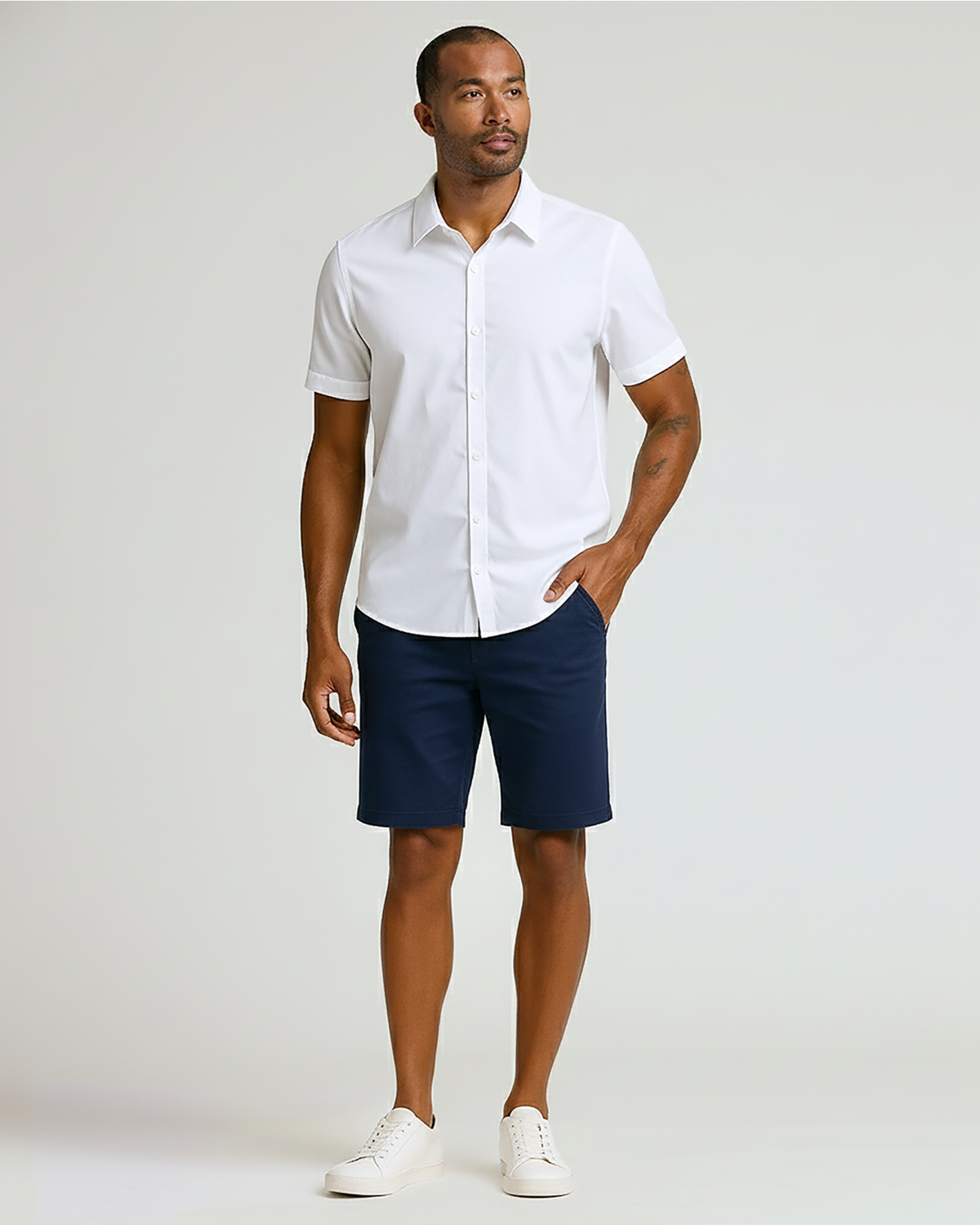 9" Navy & Black Chino Shorts 2-Pack