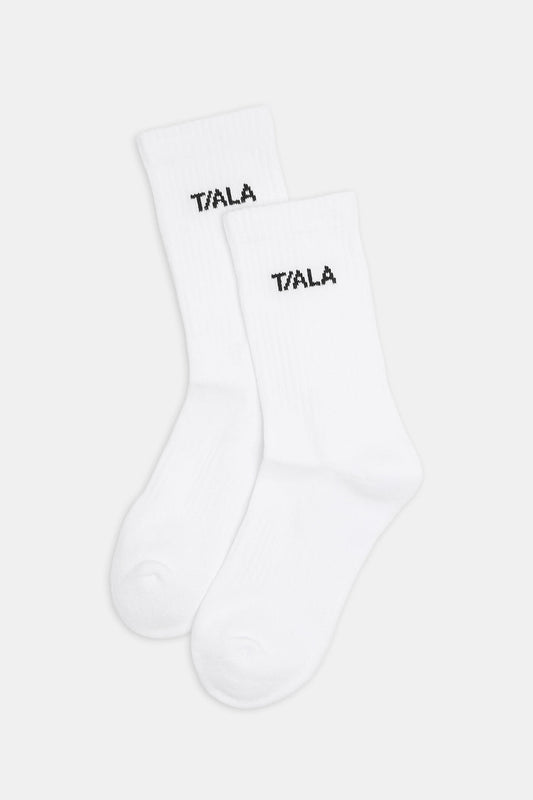 TALA Crew Socks 2 Pack - White