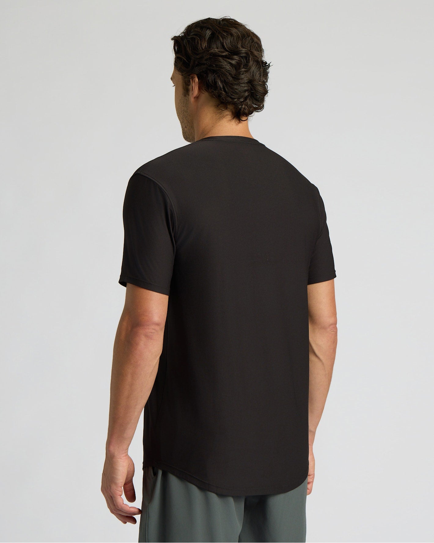 All Black Active Curved Hem Crew 6-Pack