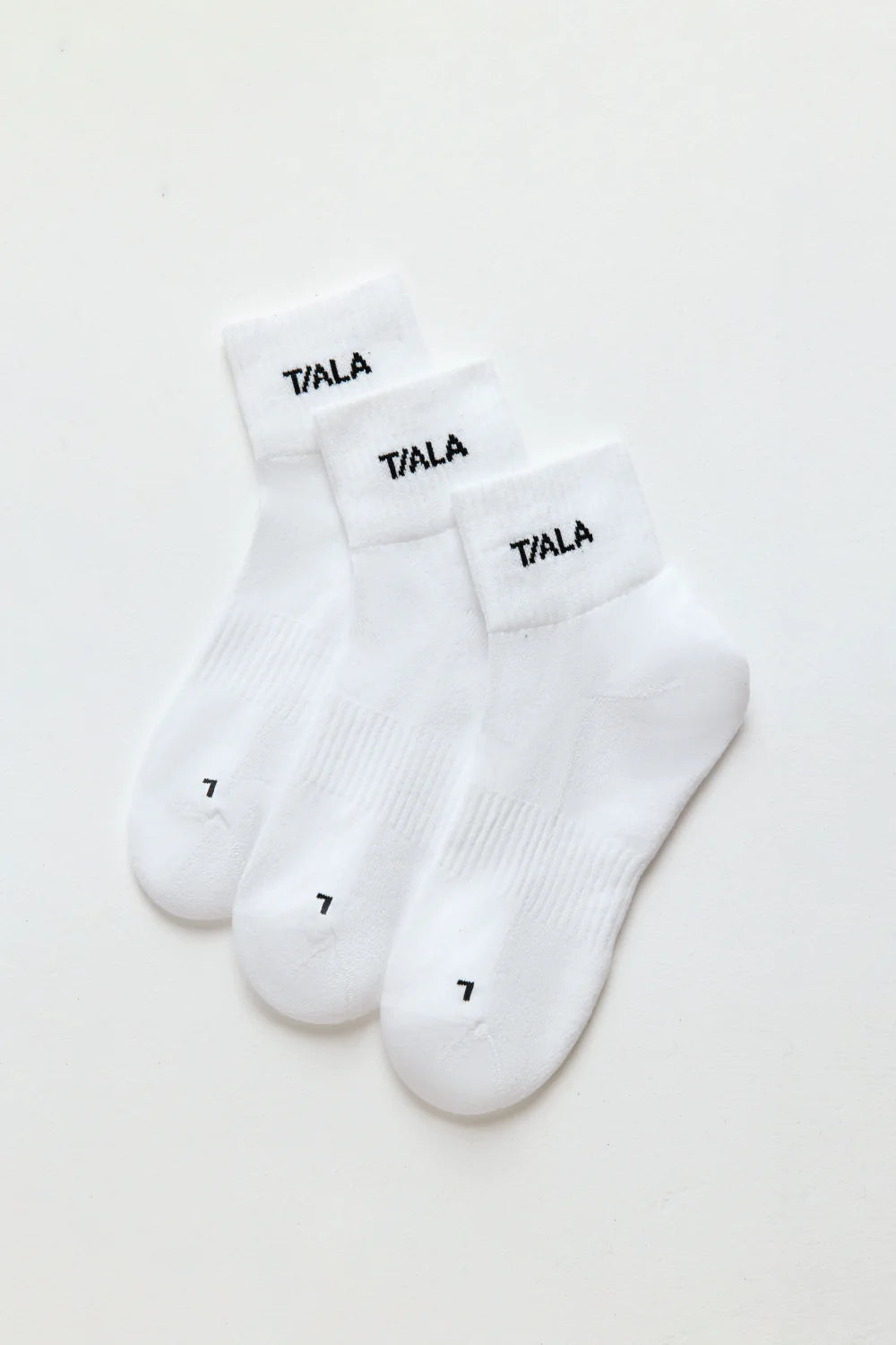 TALA Ankle Socks 3 Pack - White And Black