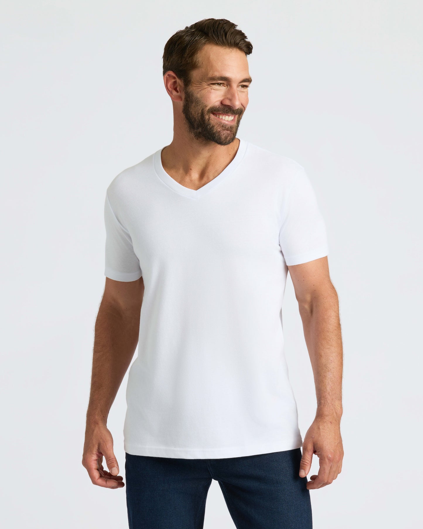 White Classic V-Neck 3-Pack